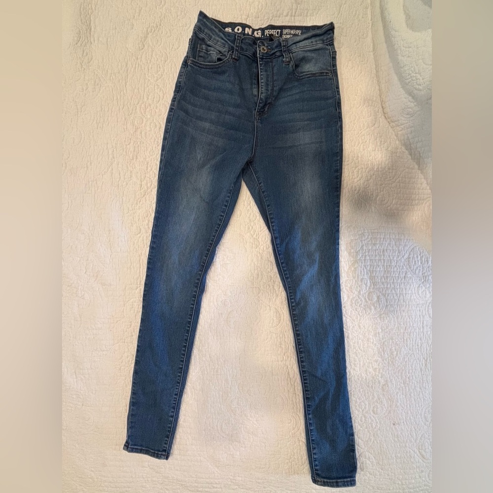 Skinny Blue Jeans Stretch Fit super high-rise skinny size 9/29